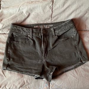 American Eagle Black Jean Shorts